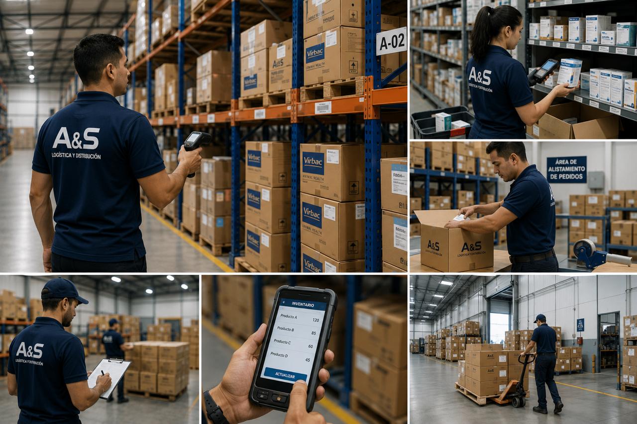 Operación de almacenaje y control de inventario de A&S